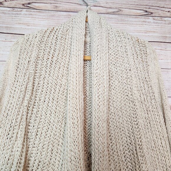 Anthropologie Sirretta Cardigan With Lace Trim Knitted & Knotted Women's Size L - Picture 4 of 16